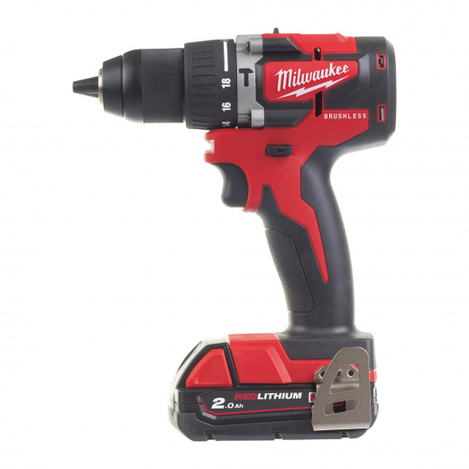 Компактная бесщеточная ударная дрель Milwaukee M18 CBLPD-202C