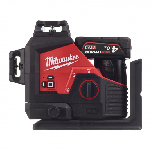 Мультилинейный лазерный нивелир Milwaukee (3 линии х360°) с зеленым лучем M12 3PL-401C