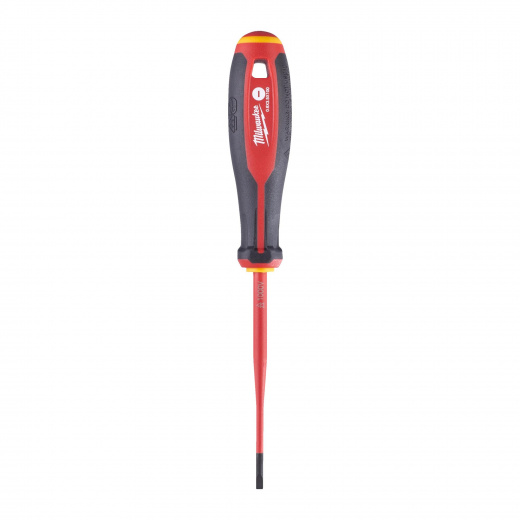 Трехгранная отвертка Milwaukee изолированная VDE SL 0.6х3.5х100