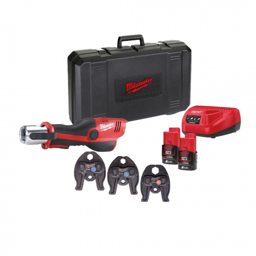 Гидравлический инструмент Milwaukee для обжима M12 HPT-202C V-SET2