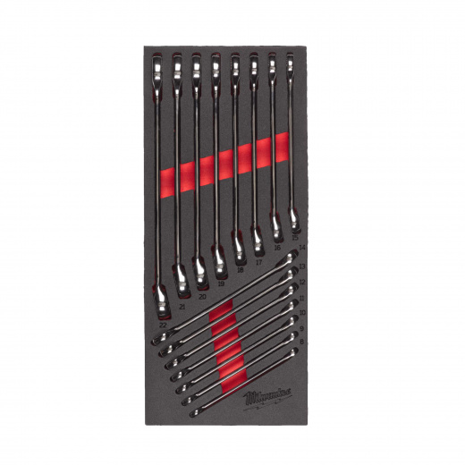 Ложемент с комбинированными ключами Milwaukee MAX BITE™ - 15 ед.