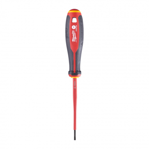 Трехгранная отвертка Milwaukee изолированная VDE SL 0.5х3х100