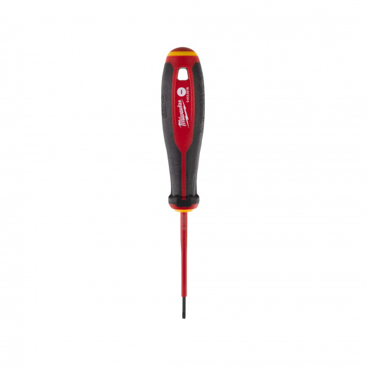 Трехгранная отвертка Milwaukee изолированная VDE SL 0.4х2.5х75